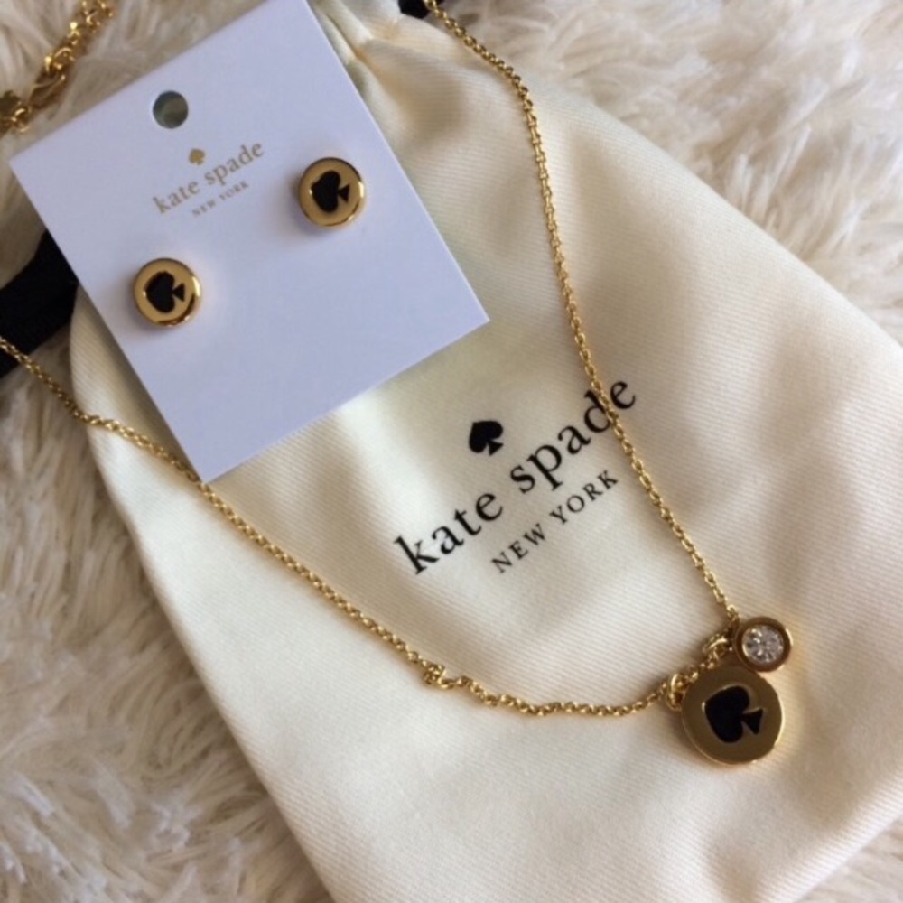 Kate Spade Black spades necklace - Picture 3 of 5